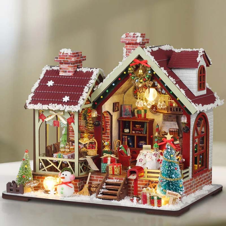 Miniaturowy domek - Chatka Świętego Mikołaja