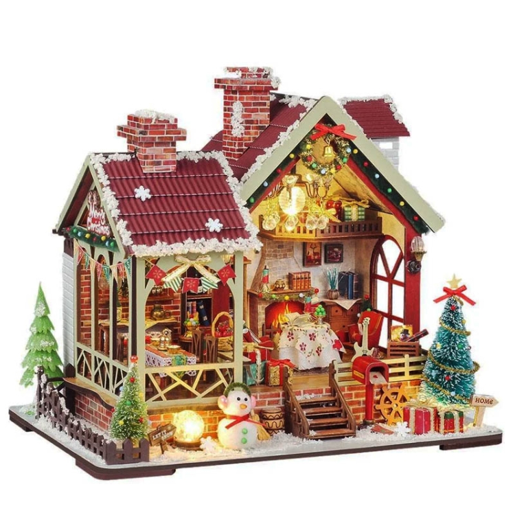 Miniaturowy domek - Chatka Świętego Mikołaja