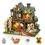 Miniaturowy domek - Domek pod różaną girlandą