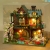 Miniaturowy domek - Domek pod różaną girlandą