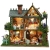 Miniaturowy domek - Domek pod różaną girlandą