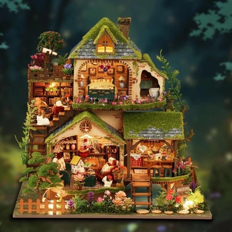 Miniaturowy domek - Willa w Paprociach