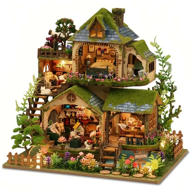 Miniaturowy domek - Willa w Paprociach