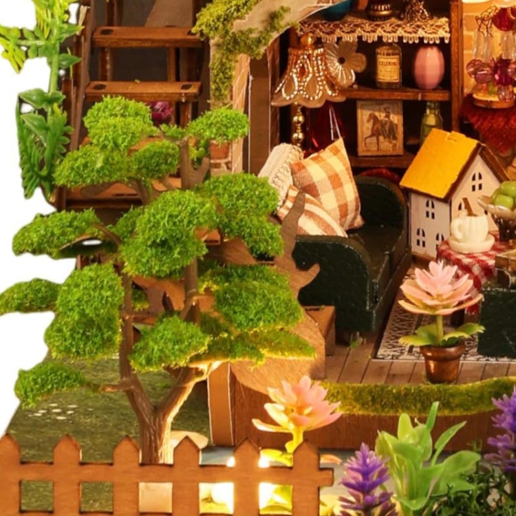 Miniaturowy domek - Willa w Paprociach