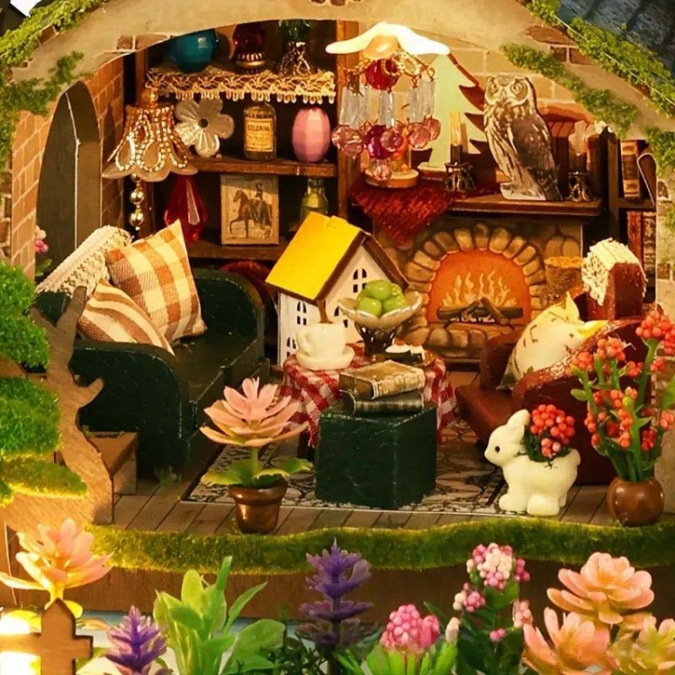 Miniaturowy domek - Willa w Paprociach