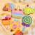 Sweets  - filcowy zestaw do szycia DIY zawieszki - 8 elementów
