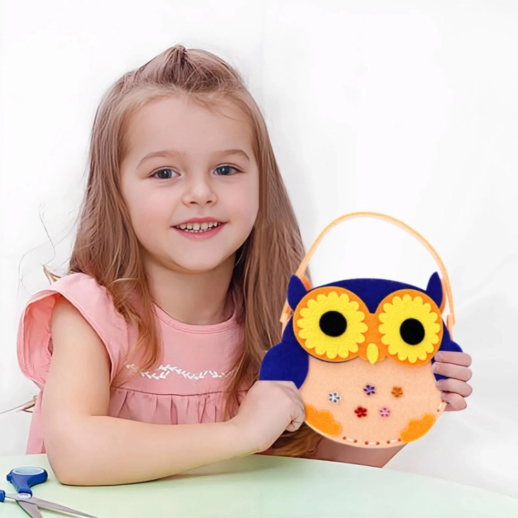 KOLOROWE TOREBKI - filcowy zestaw do szycia DIY - 6 elementów