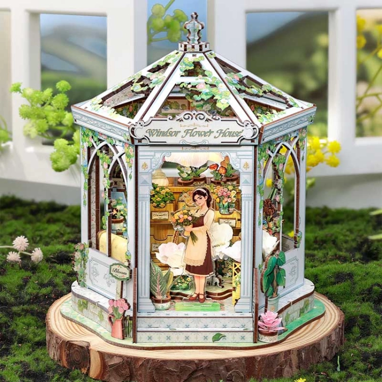 Miniaturowy domek Book Nook - Oranżeria Królowej Elżbiety