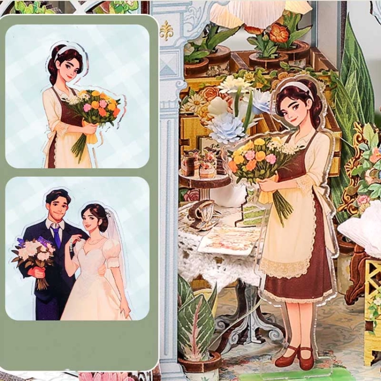 Miniaturowy domek Book Nook - Oranżeria Królowej Elżbiety