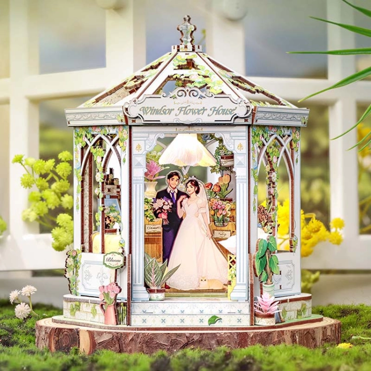 Miniaturowy domek Book Nook - Oranżeria Królowej Elżbiety