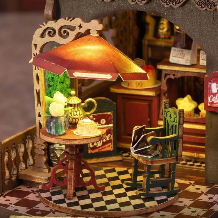 Miniaturowy domek DIY - Kawa u czarodziejów