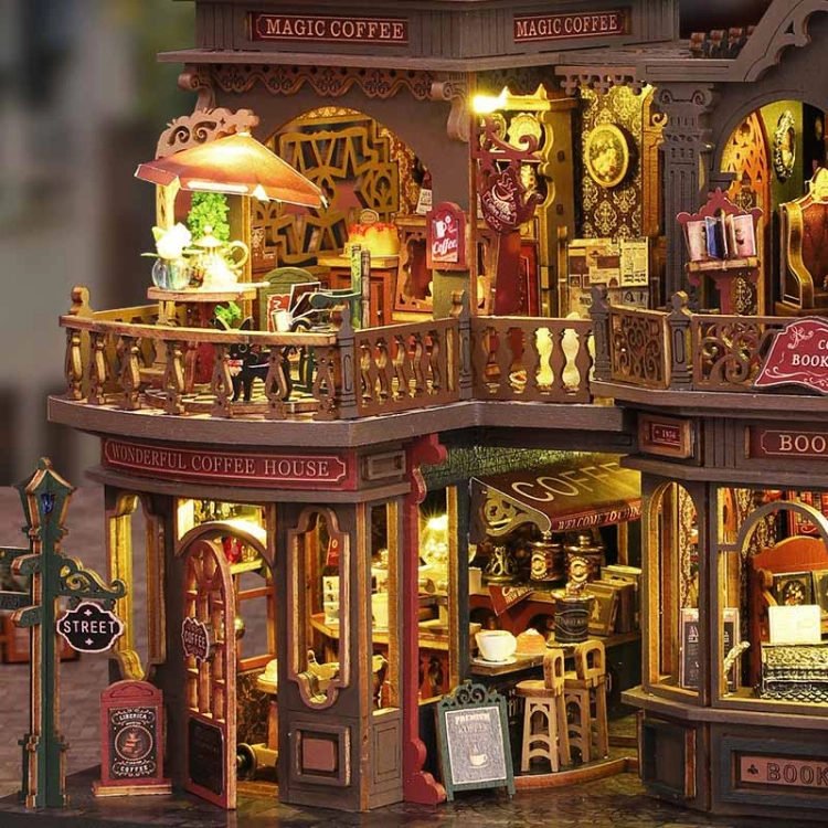 Miniaturowy domek DIY - Kawa u czarodziejów