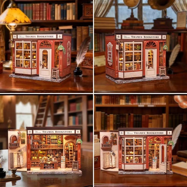 Miniaturowy domek Book Nook - Księgarnia z tradycjami