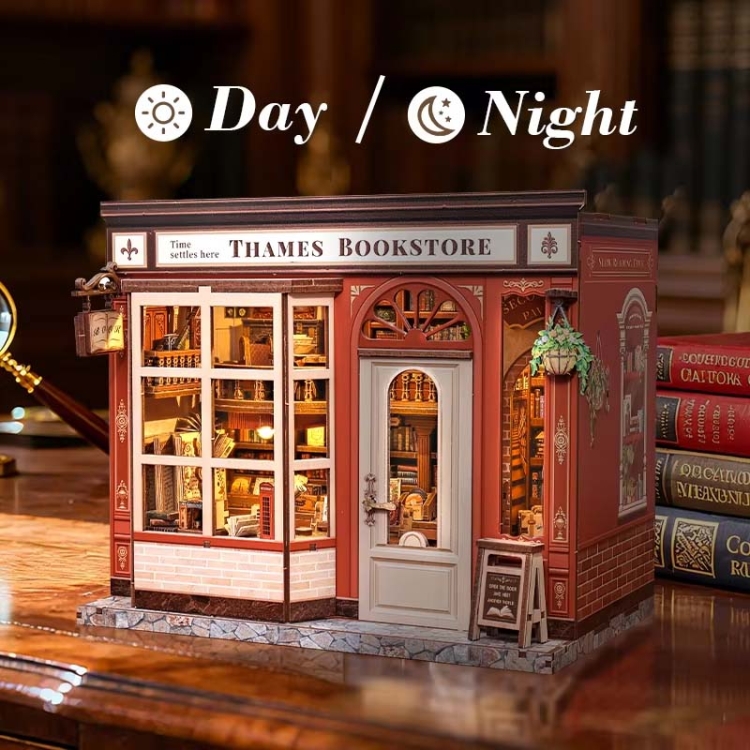 Miniaturowy domek Book Nook - Księgarnia z tradycjami