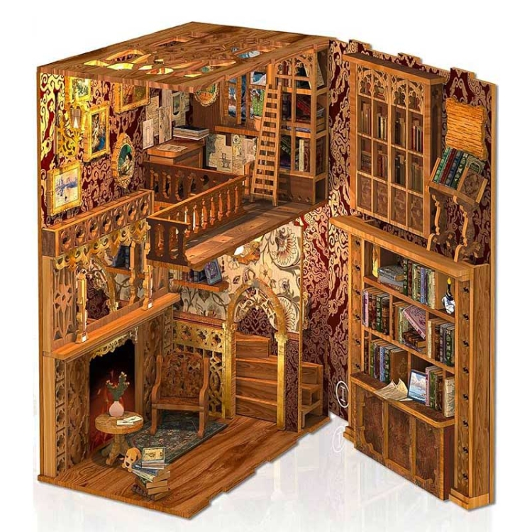 Miniaturowy domek Book Nook - Klimatyczna księgarnia