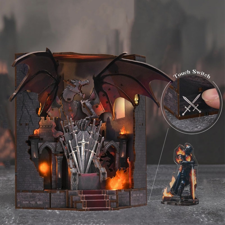 Miniaturowy domek Book Nook - Tron Władcy Mieczy