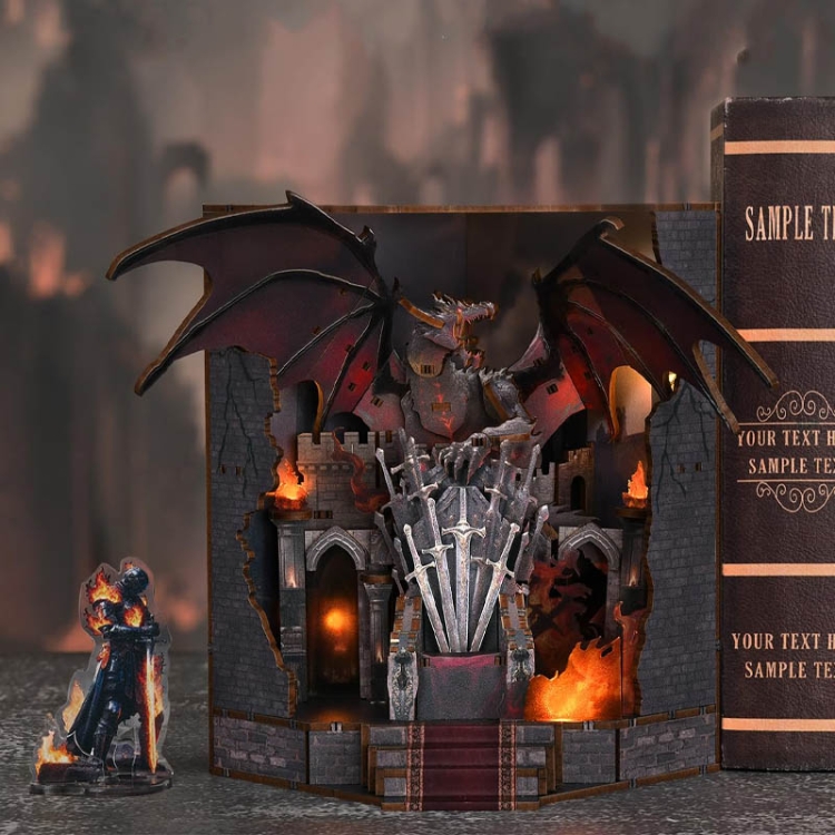 Miniaturowy domek Book Nook - Tron Władcy Mieczy