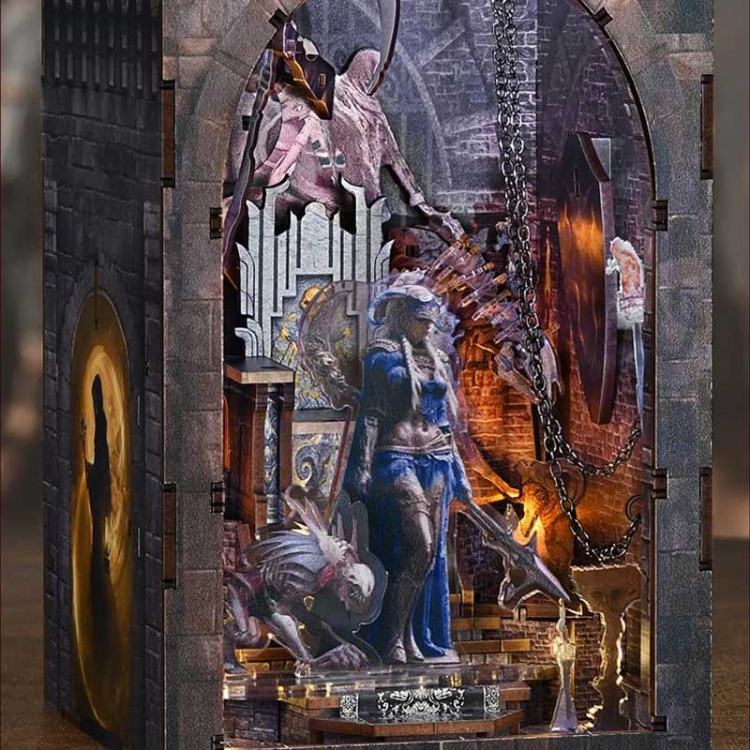 Miniaturowy domek Book Nook - Tron Władcy Czaszek