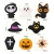 HALLOWEEN - filcowy zestaw do szycia DIY zawieszki - 8 elementów