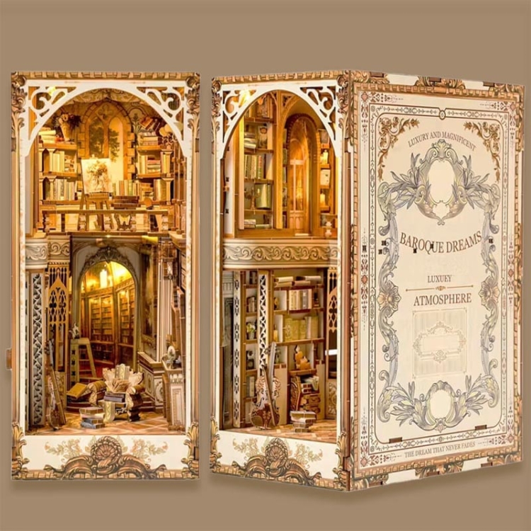 Miniaturowy domek Book Nook - Klasyczny barok