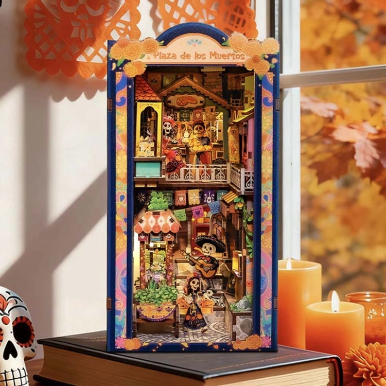 Miniaturowy domek Book Nook - Fiesta po lampionami