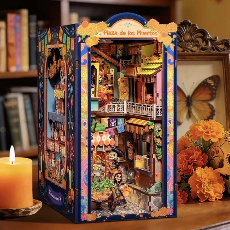 Miniaturowy domek Book Nook - Fiesta po lampionami