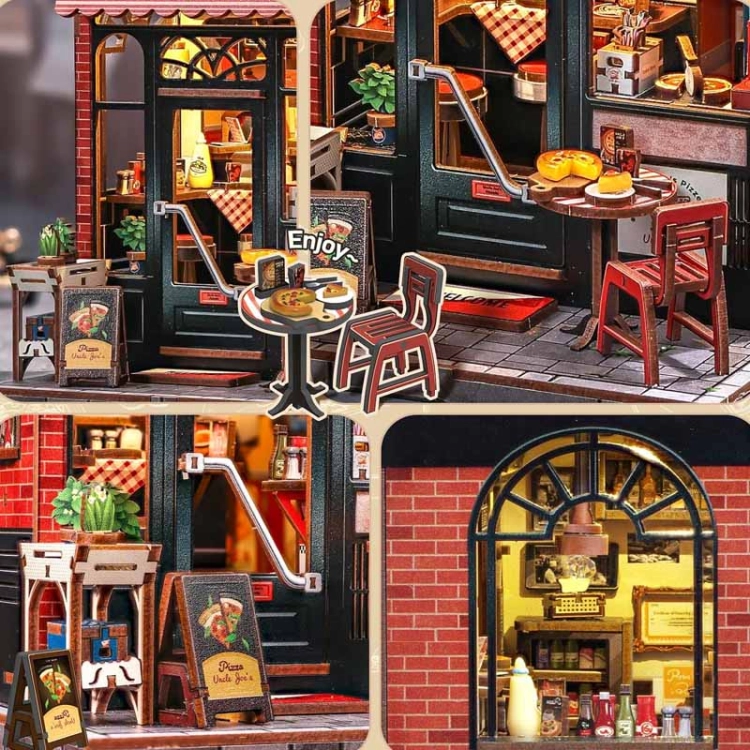 Miniaturowy domek Book Nook - Smak Neapolu w NYC