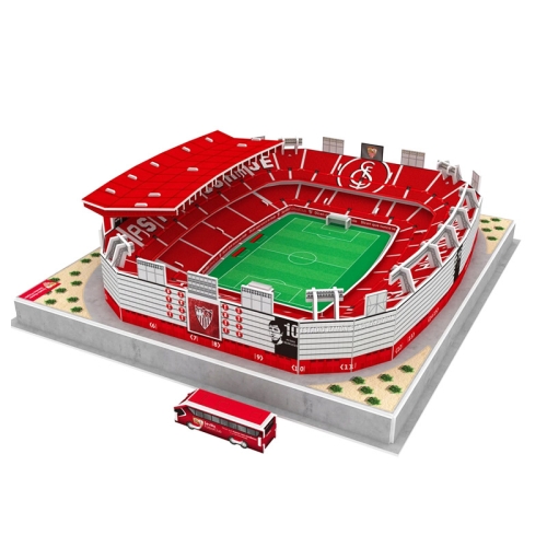 Stadion piłkarski LED Sewilla FC - R.Sanchez Pizjuan - Puzzle 3D 100 elementów - model klubowy