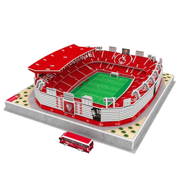 Stadion piłkarski LED Sewilla FC - R.Sanchez Pizjuan - Puzzle 3D 100 elementów - model klubowy