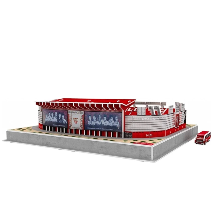Stadion piłkarski LED Sewilla FC - R.Sanchez Pizjuan - Puzzle 3D 100 elementów - model klubowy