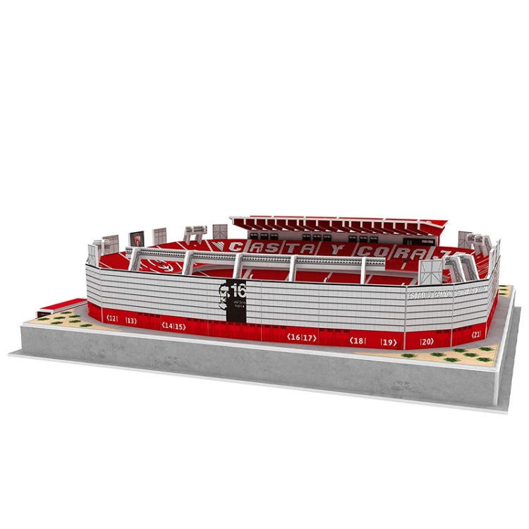 Stadion piłkarski LED Sewilla FC - R.Sanchez Pizjuan - Puzzle 3D 100 elementów - model klubowy