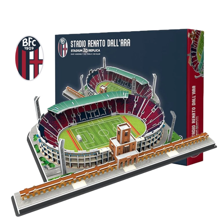 Stadion piłkarski Bologna FC - Weareone Renato dall'Ara - Puzzle 3D 122 elementy - model klubowy