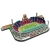 Stadion piłkarski Bologna FC - Weareone Renato dall'Ara - Puzzle 3D 122 elementy - model klubowy