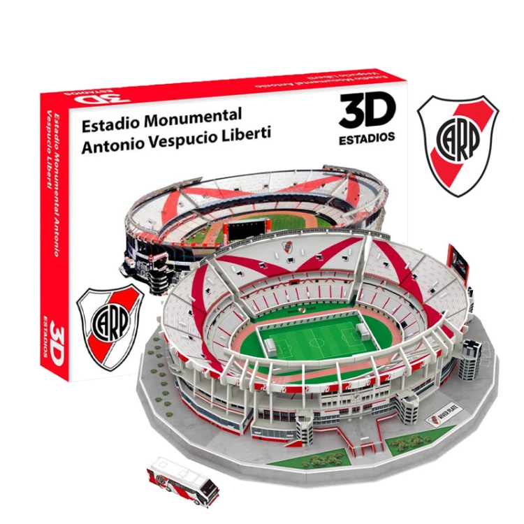 Stadion piłkarski River Plate FC - El Monumental A.Vespucio Liberti - Puzzle 3D 99 elementów - model klubowy