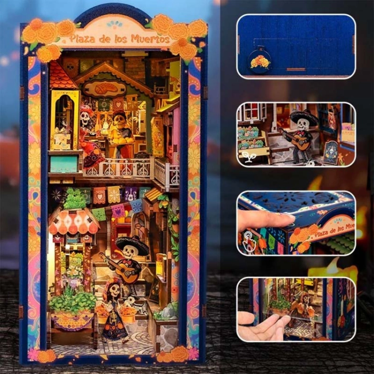 Miniaturowy domek Book Nook - Fiesta po lampionami