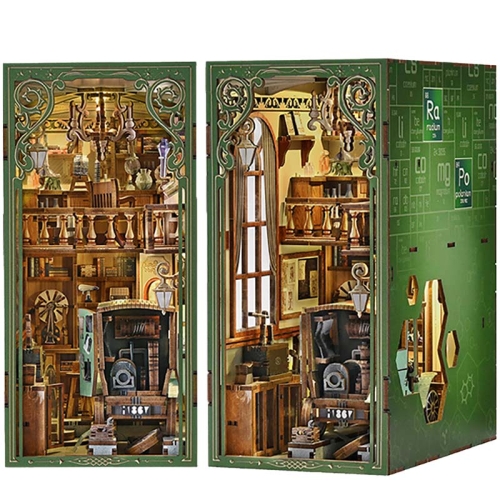 Miniaturowy domek Book Nook - Laboratorium Marii Słodowskiej-Curie