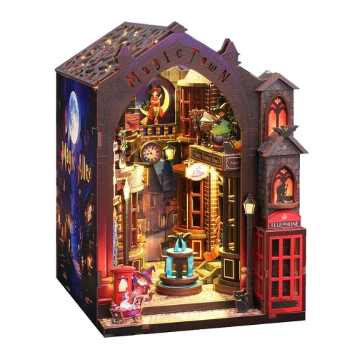 Miniaturowy domek Book Nook - Miasteczko ukrytych czarów
