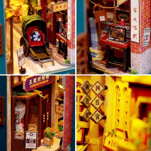 Miniaturowy domek Book Nook - Brama do Chin