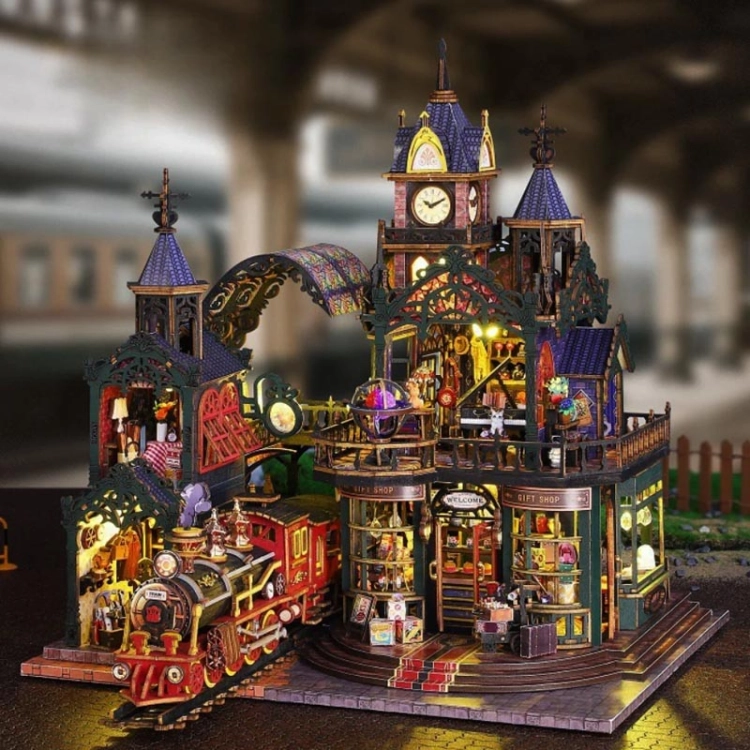 Miniaturowy domek - Stacja zaginionego czasu