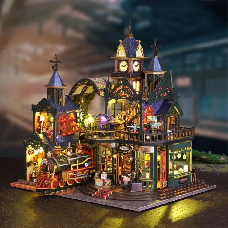 Miniaturowy domek - Stacja zaginionego czasu