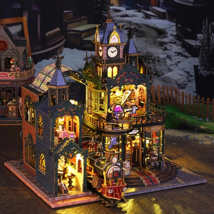 Miniaturowy domek - Stacja zaginionego czasu