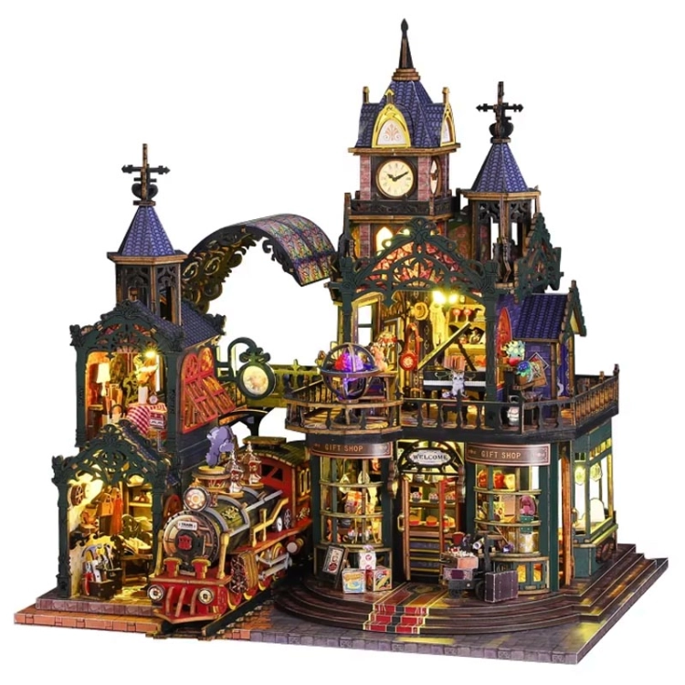 Miniaturowy domek - Stacja zaginionego czasu