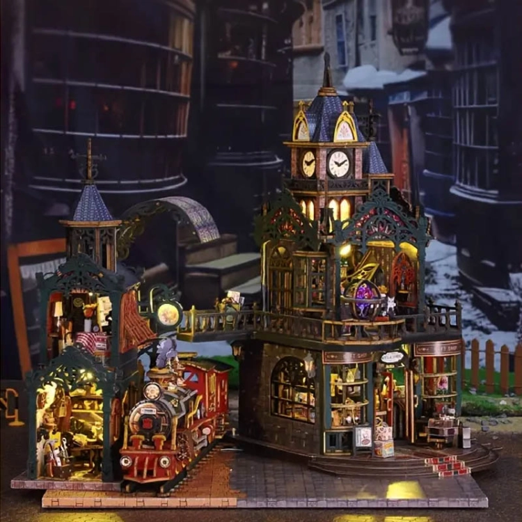 Miniaturowy domek - Stacja zaginionego czasu