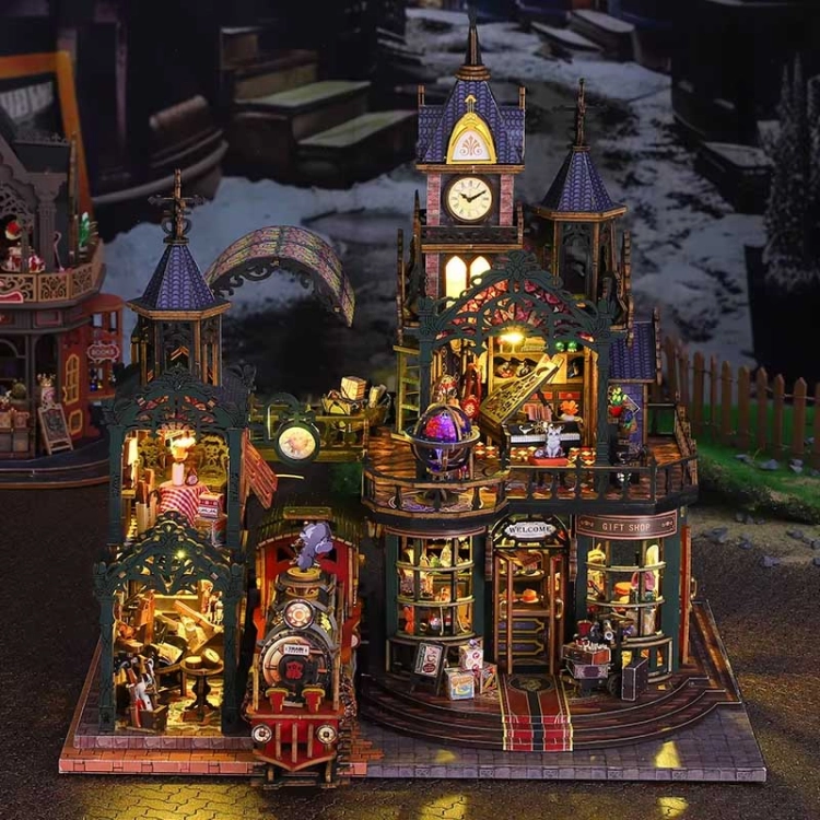Miniaturowy domek - Stacja zaginionego czasu