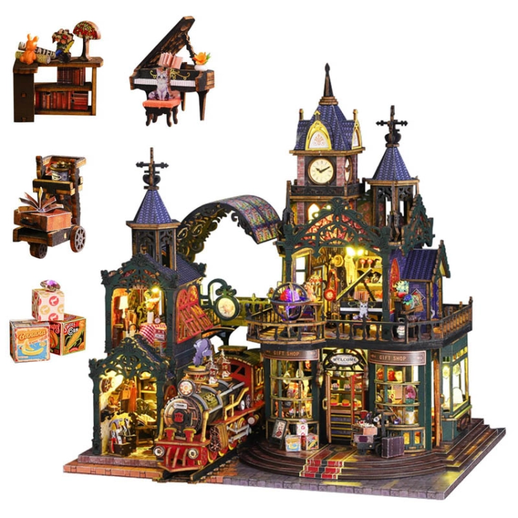 Miniaturowy domek - Stacja zaginionego czasu