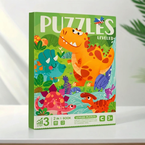 Puzzle magnetyczne - Poziom 3 - Dinozaury i Kosmos