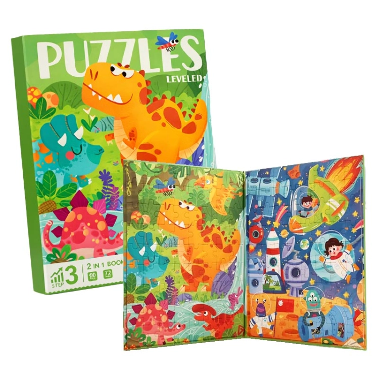 Puzzle magnetyczne - Poziom 3 - Dinozaury i Kosmos