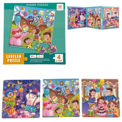 Puzzle magnetyczne - Poziom 4 - Cyrk. Wesołe miasteczko, Urodziny