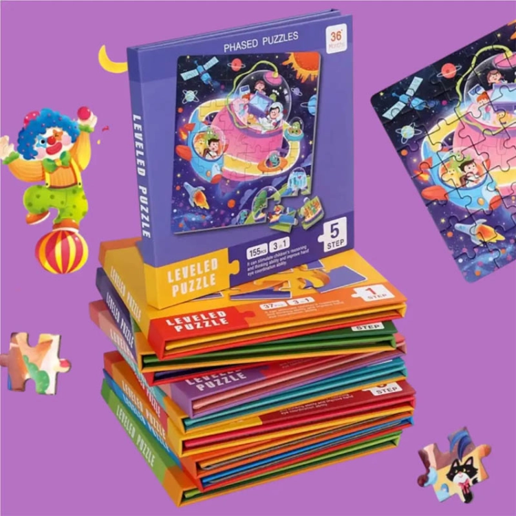 Puzzle magnetyczne - Poziom 5 - Kosmos, Wesołe miasteczko, Łódź podwodna