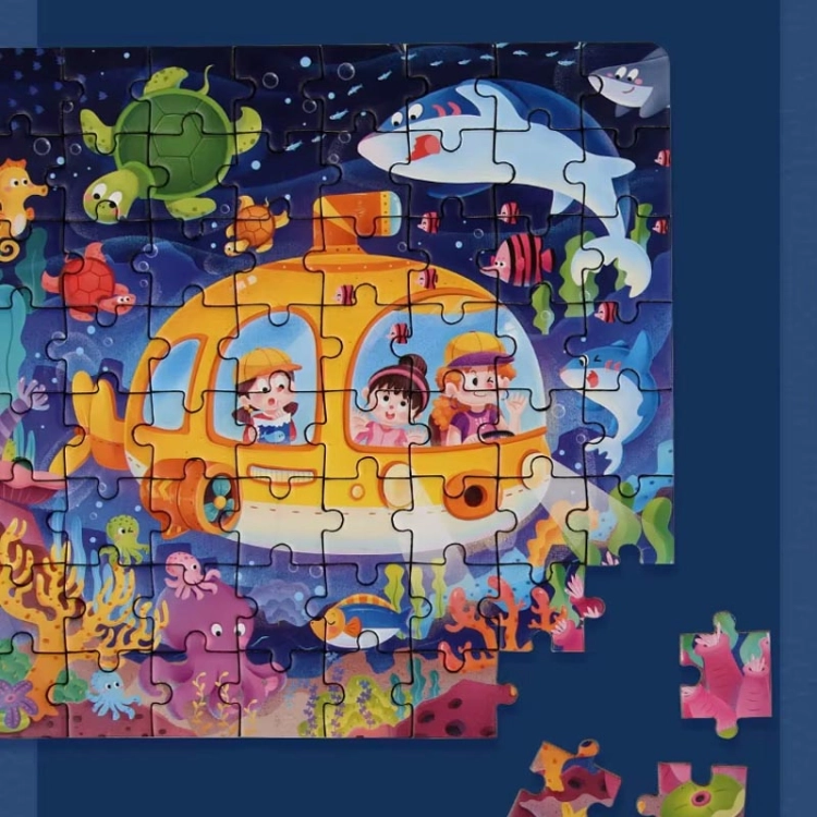 Puzzle magnetyczne - Poziom 5 - Kosmos, Wesołe miasteczko, Łódź podwodna